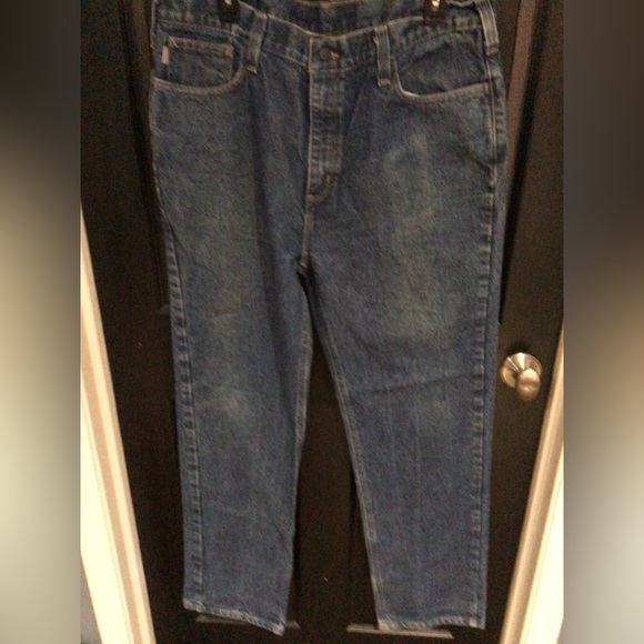 Mens size 38 x 36 flame resistant jeans by carhartt - Picture 1 of 5